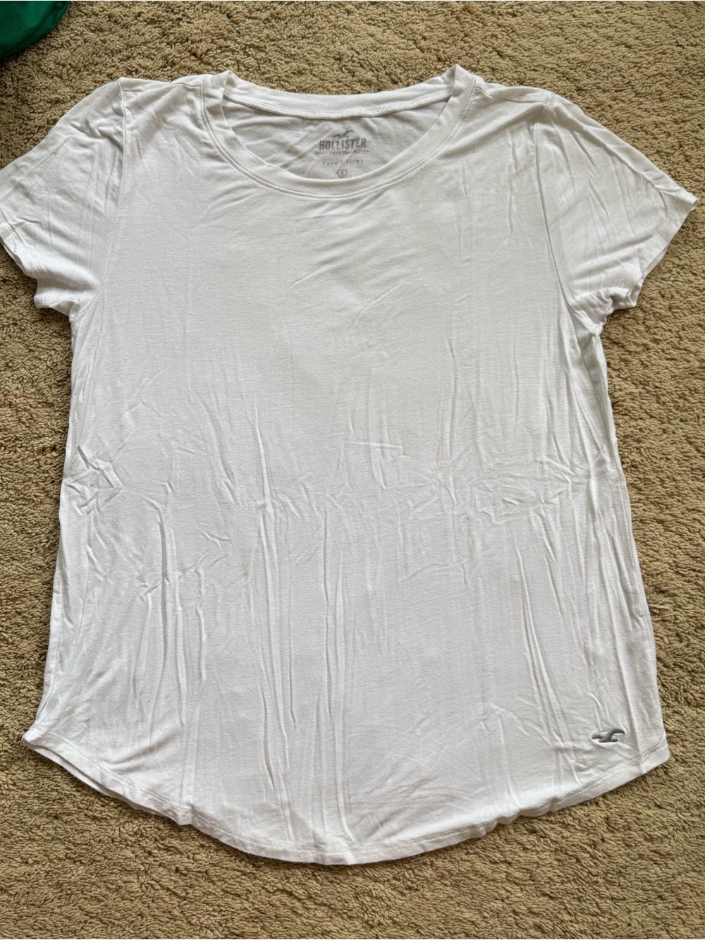 Hollister Women's White Short Sleeve Crew Tee